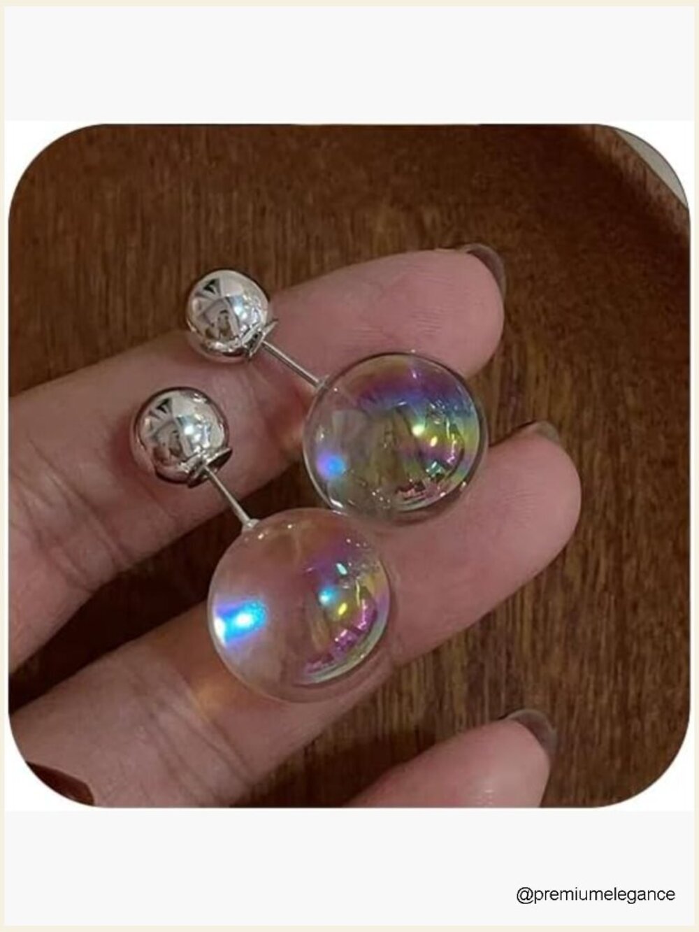 Bubble Ball Stud Earrings Lightweight Resin Jewelry for Women